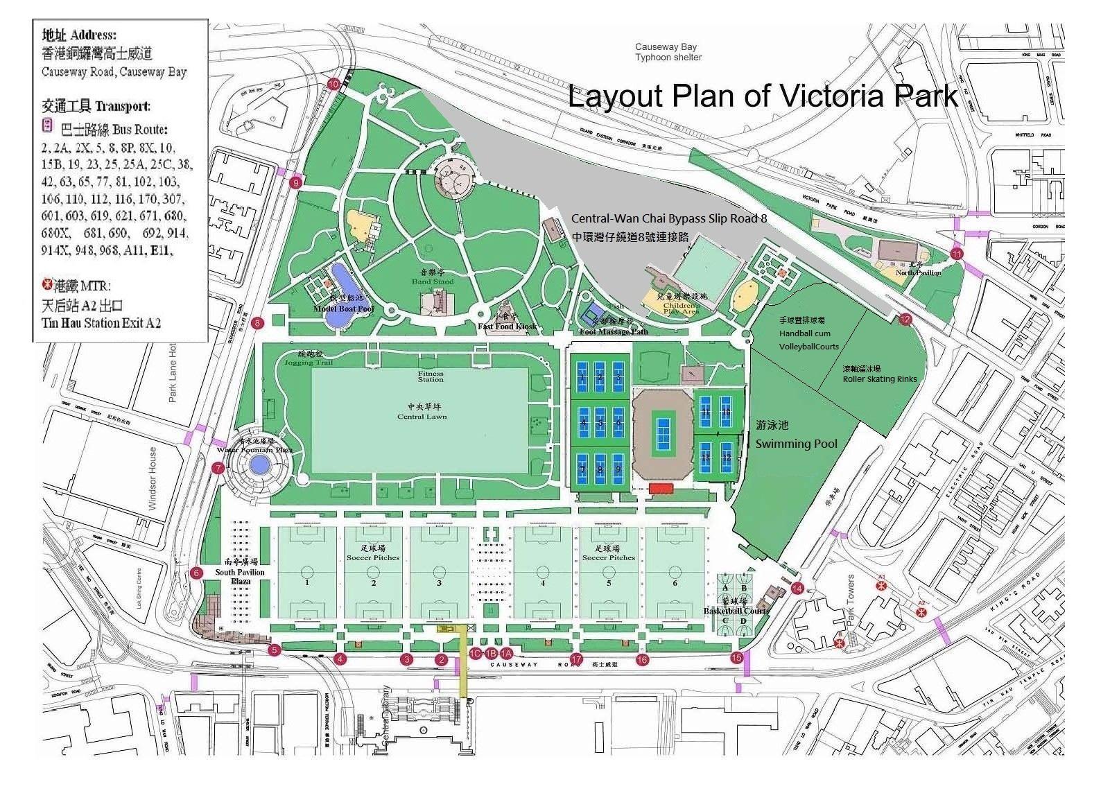 Hong Kong Park Map