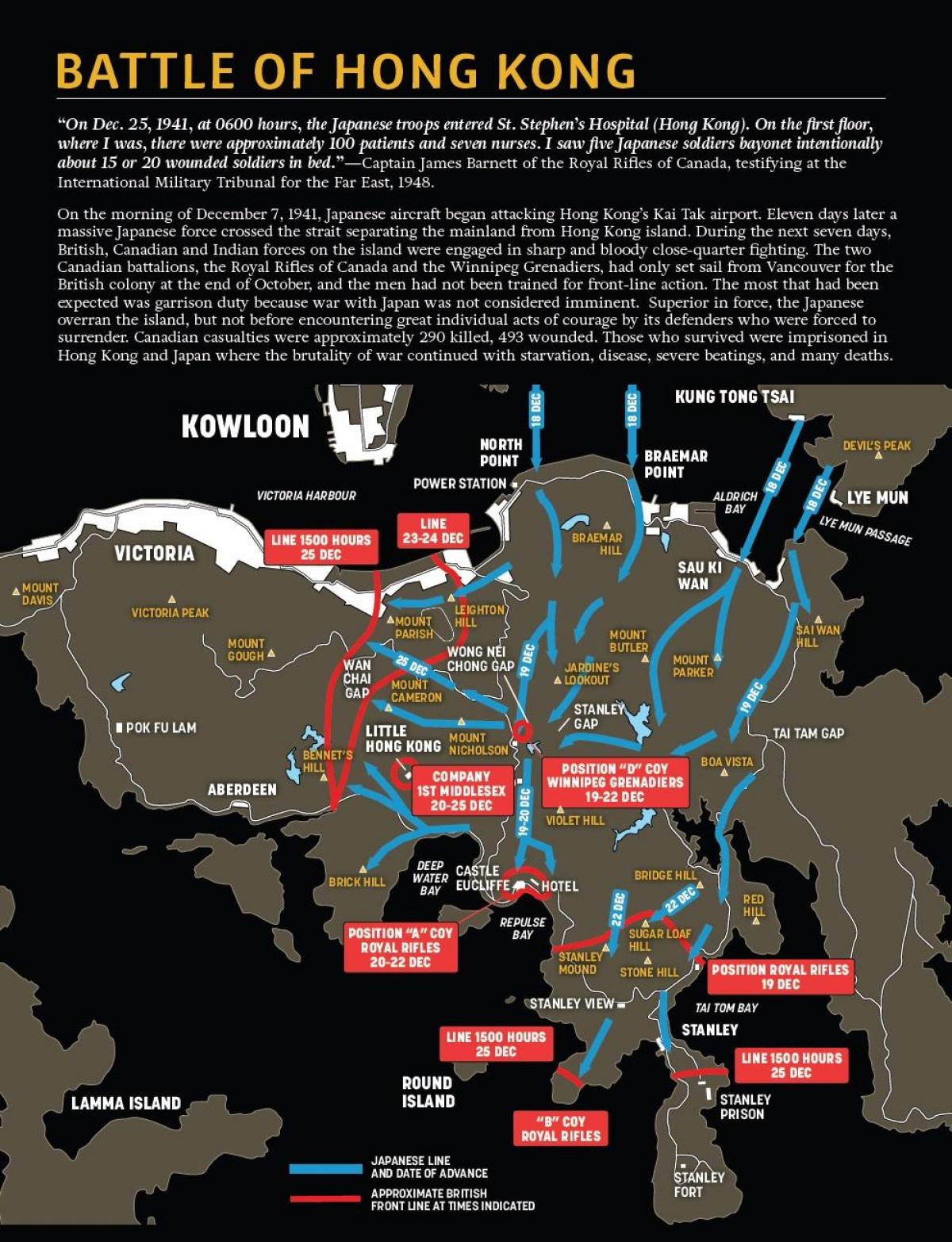 mapa bitke za Hong Kong