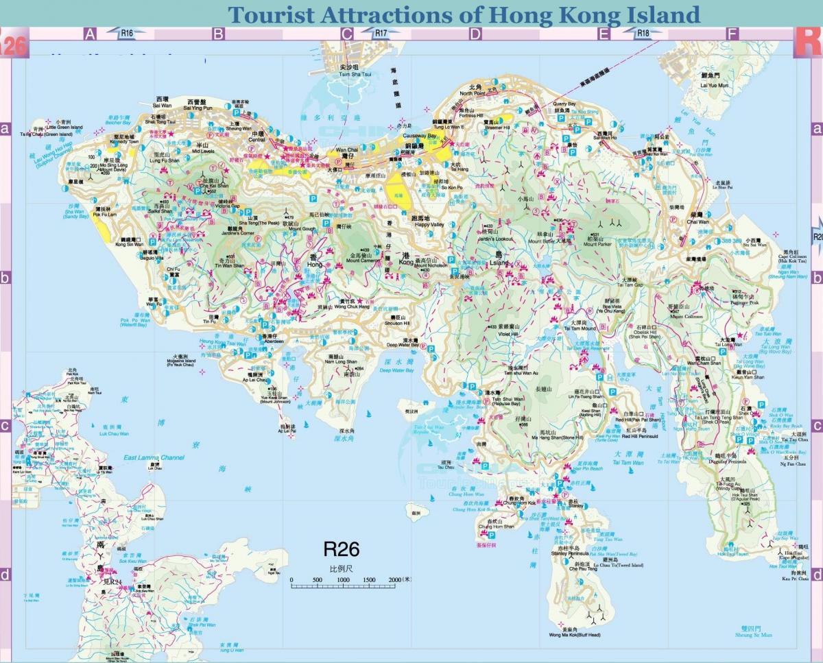 isključen Hong Kong mapu