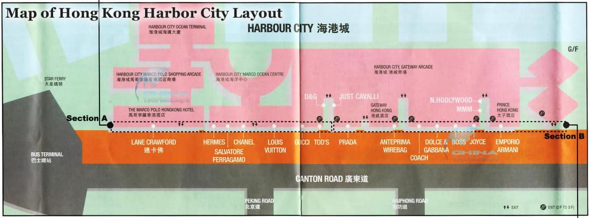 mapa luke grad Hong Kong