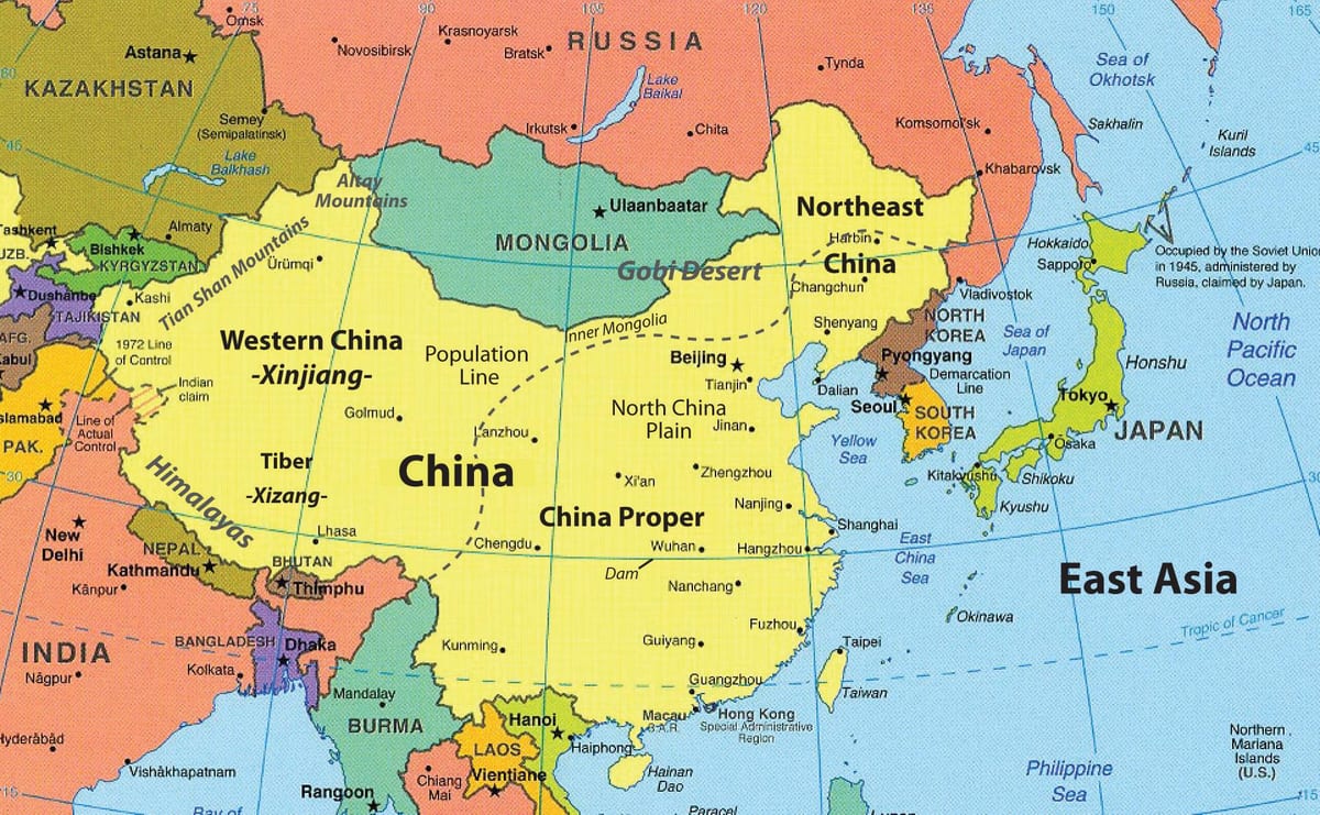 mapa Hong Kong i okoline