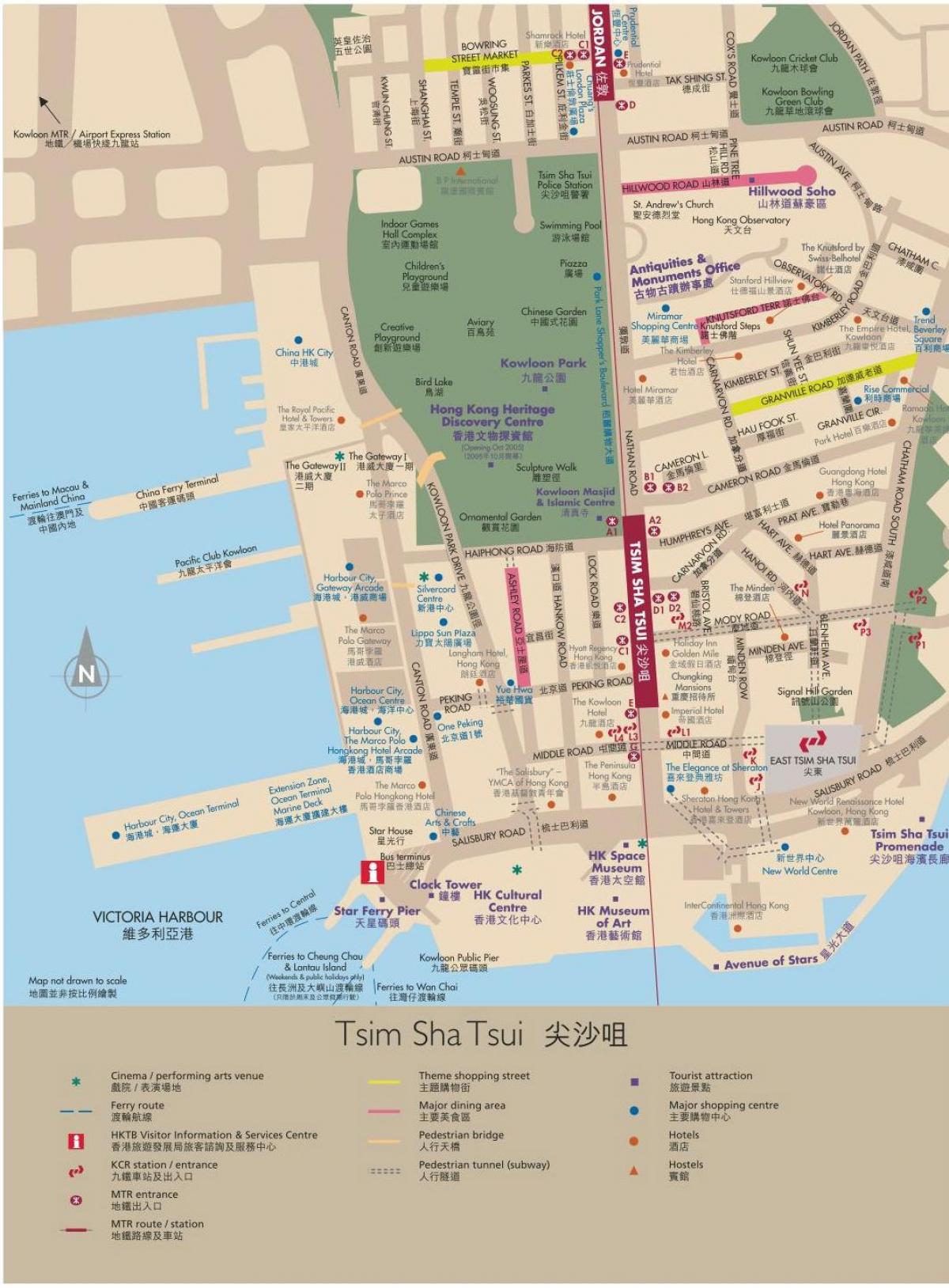 Hong Kong mapu Kowloon