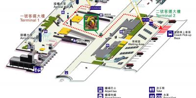 Hong Kong aerodrom mapu terminal 1 2