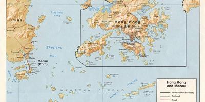 Mapa Hong Kong i Makao