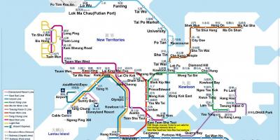 Mapa metroa Hong Kong