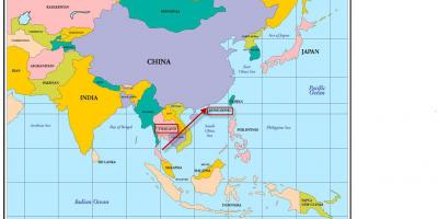 Hong Kong u mapu azije
