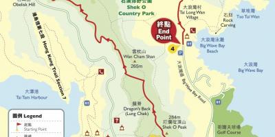 Planinarenje mapu Hong Kong