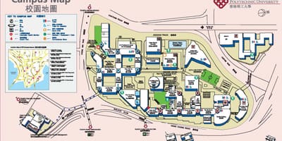 Mapa Hong Kong politehničkog univerziteta