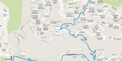 Hong Kong planinarenje staza mapu