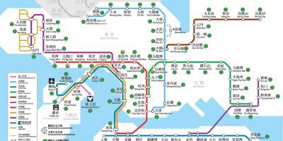 Hong Kong javni prevoz mapu