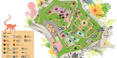 Mapa Hong Kong zoološkom i botaničkoj bašti
