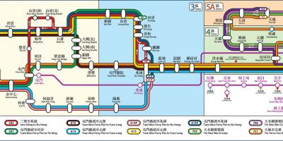 Hong kongu željezničke mapu