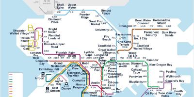 Hongkong mapa metroa