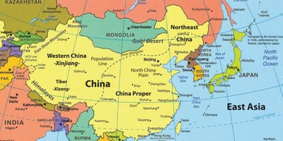 Mapa Hong Kong i okoline